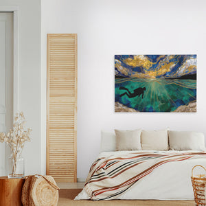 Depths of Gold - Luxury Wall Art