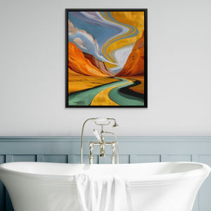 Desert Canyon Convergence — Desert Canyon Convergence Bathtub Wall Art 38