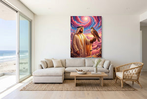 Desert Falconry - Luxury Wall Art