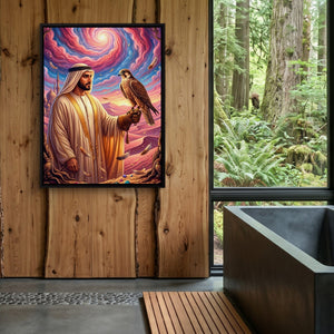 Desert Falconry - Luxury Wall Art