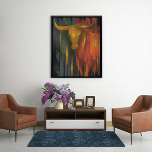 Desert Ghost Longhorn - Luxury Wall Art