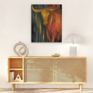 Desert Ghost Longhorn - Luxury Wall Art