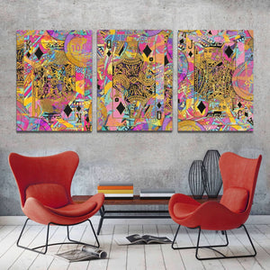 Diamond Royalty 3 Piece Set - Luxury Wall Art