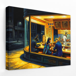 Diner Nocturne Gold — Diner Nocturne Gold Landscape Side View Mirror Wrap 98