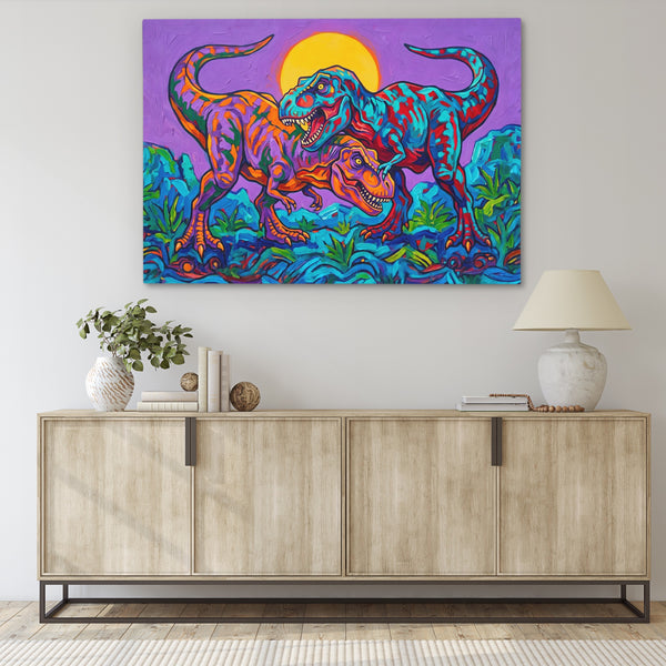 Dinosaurs Vibrant Wilderness in a room