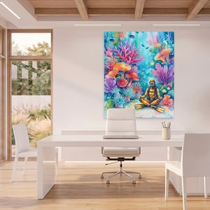 Diver Coral Meditation — Diver Coral Meditation Beach House Office Port 45