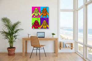 Diver Pop Quartet โ diver pop quartet office space with desk chair 1port flush print