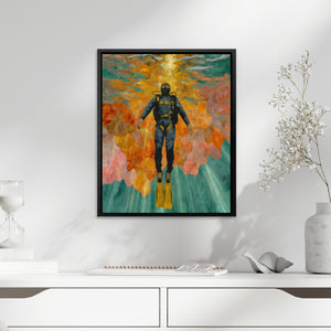 Diver's Coral Ascension