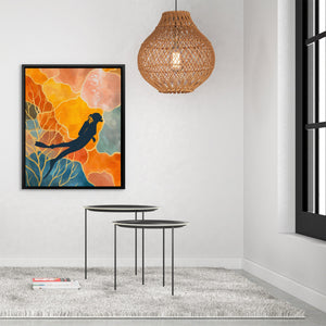 Diver's Coral Twilight - Luxury Wall Art