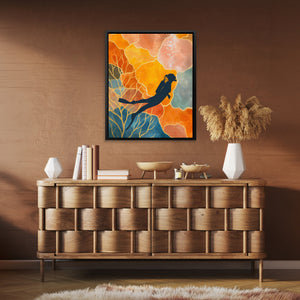Diver's Coral Twilight - Luxury Wall Art