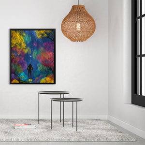 Diver's Luminous Garden - Luxury Wall Art