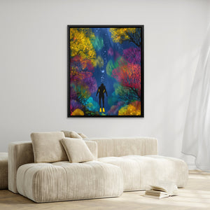 Diver's Luminous Garden - Luxury Wall Art
