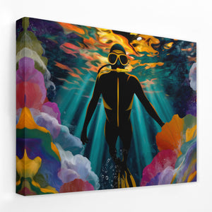 Divers Radiant Plunge - Luxury Wall Art