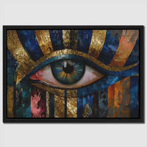 Divine Eye Sunburst - Blue Wall Art