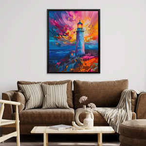 Divine Lighthouse - Large Abstract Canvas Print
