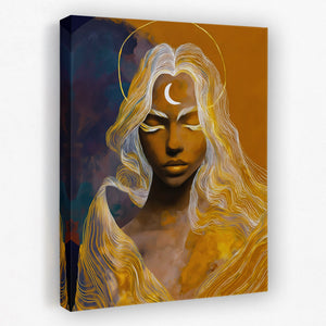 Divine Lunar Meditation - Luxury Wall Art