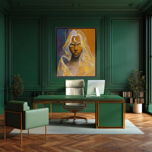 Divine Lunar Meditation - Luxury Wall Art