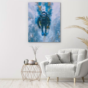 Diving into Eternity - Adventure Art for Living Room