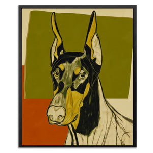 Doberman Autumn Watch - Luxury Wall Art