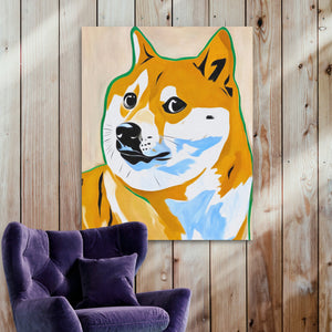 Doge Digital Dawn - Luxury Wall Art