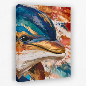 Dolphin Coral Dreams - Luxury Wall Art