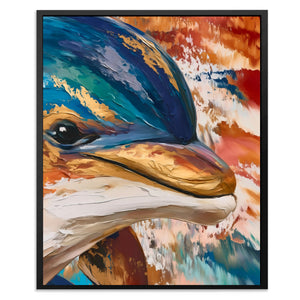Dolphin Coral Dreams - Luxury Wall Art