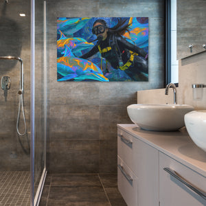 Dolphin Dive - Luxury Wall Art