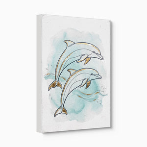 Dolphin Duo Ascent โ dolphin duo ascent angled flush print