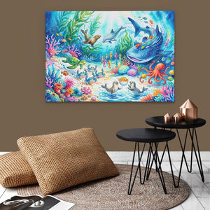 Dolphin Reef Paradise - Luxury Wall Art
