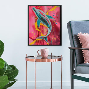 Dolphin Splash - Luxury Wall Art