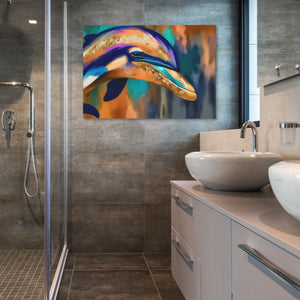 Dolphins Coral Dream - Luxury Wall Art