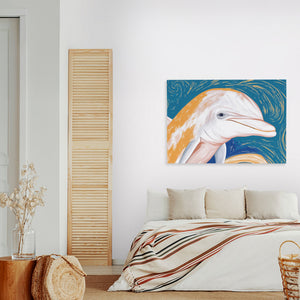 Dolphins Coral Journey - Luxury Wall Art