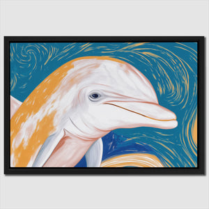 Dolphins Coral Journey - Luxury Wall Art
