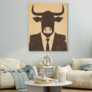 Double Agent - Beige Art Prints Canvas Print
