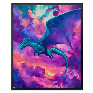 Dragon Among the Clouds - Luxury Wall Art