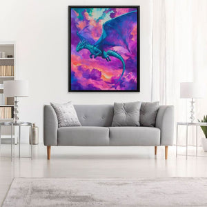 Dragon Among the Clouds - Luxury Wall Art