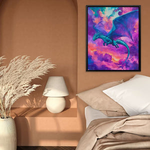 Dragon Among the Clouds - Luxury Wall Art