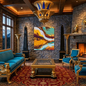 Dragon Earthen Flow - Luxury Wall Art