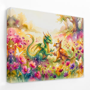 Dragon Griffin Meadow โ Dragon Griffin Meadow Landscape Side View Mirror Wrap 79