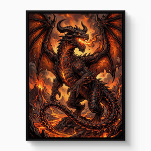 Dragon Molten Fury - Luxury Wall Art
