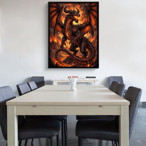 Dragon Molten Fury โ dragon molten fury sq office wall 1port framed black