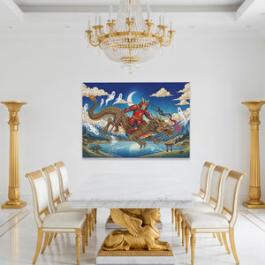 Dragon Moonlit Rider — Dragon Moonlit Rider Roman White Room Land 178