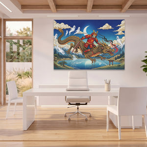 Dragon Moonlit Rider — Dragon Moonlit Rider Beach House Office Land 35