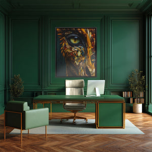 Dragon's Amber Eye - Luxury Wall Art