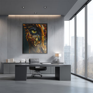 Dragon's Amber Eye - Luxury Wall Art