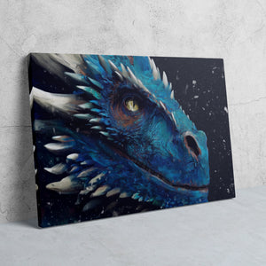 Dragons Azure Depths - Luxury Wall Art
