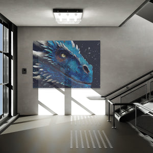 Dragons Azure Depths - Luxury Wall Art