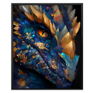 Dragon's Copper Contemplation - Luxury Wall Art