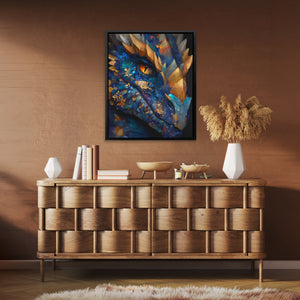 Dragon's Copper Contemplation - Luxury Wall Art