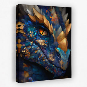 Dragon's Copper Contemplation - Luxury Wall Art